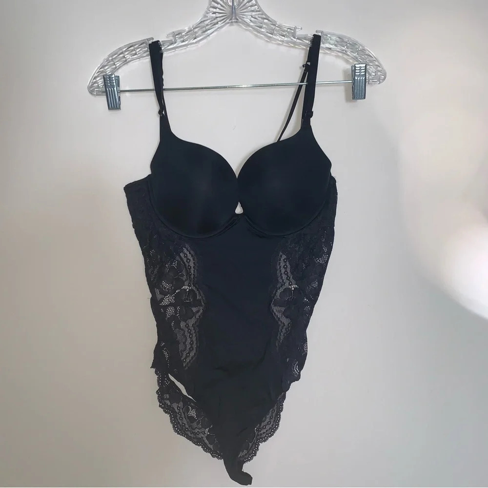 La Senza Black Lace Bodysuit M